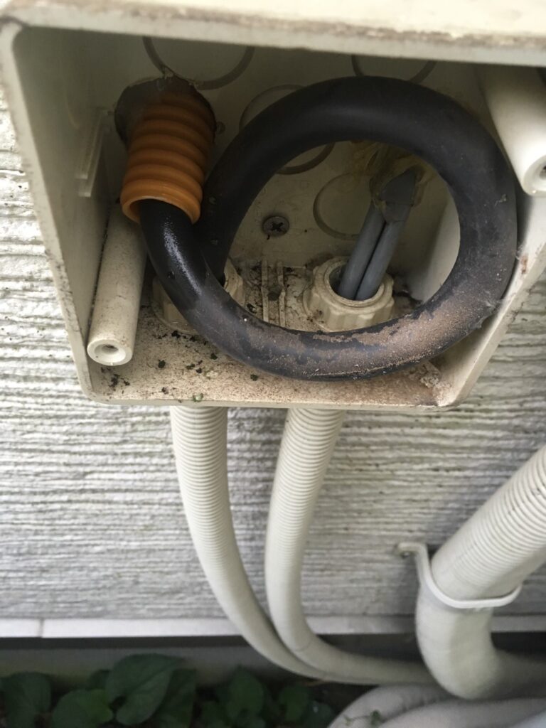 外壁配管のゴキブリ対策